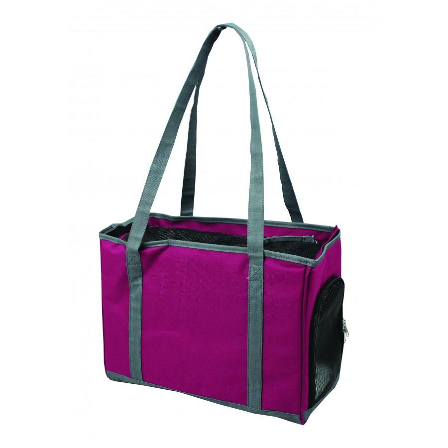 TUFF Fashion Tote Pet Carrier, Fuchsia, 16 x 8.5 x 11-in