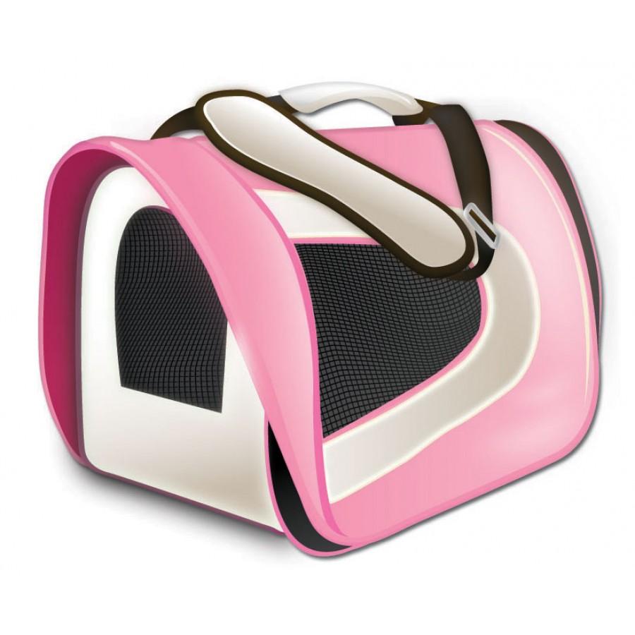 TUFF Soft Airline Pet Carrier, Pink, 17 x 10 x 9-in (Size: 17 x 10 x 9-in)