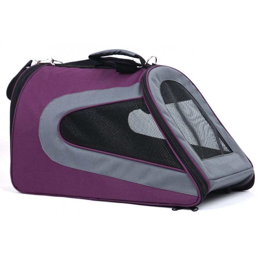 TUFF Airline Pet Carrier, Purple, 19 x 10.5 x 10.5-in