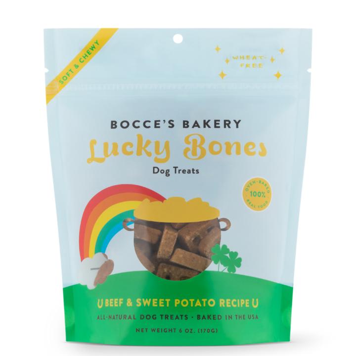 Bocce's Bakery Lucky Bones Soft & Chewy Dog Treats, 6-oz