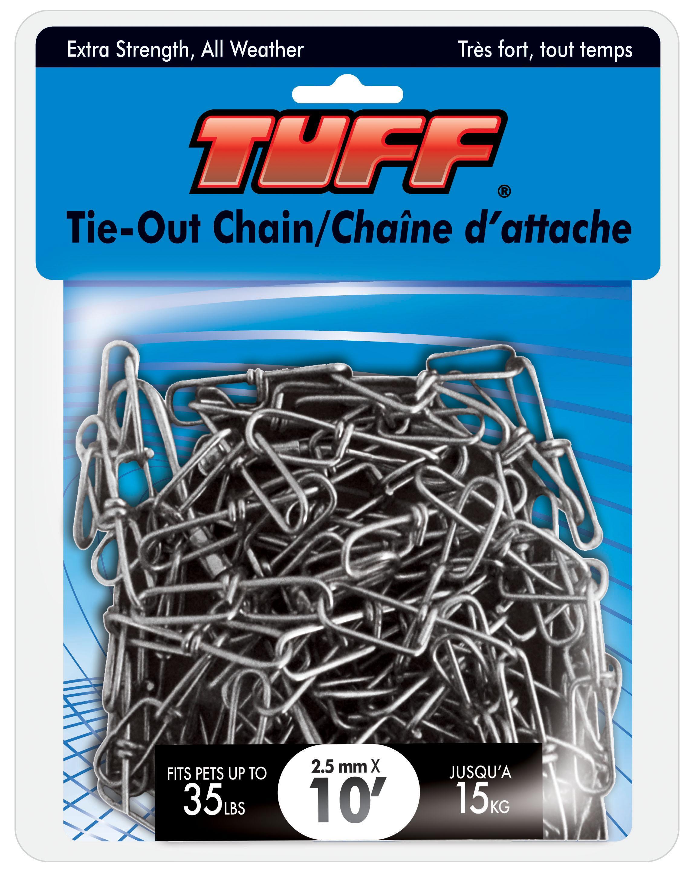 TUFF Tie-Out Chain for Dogs up to 35-lb, 10-ft