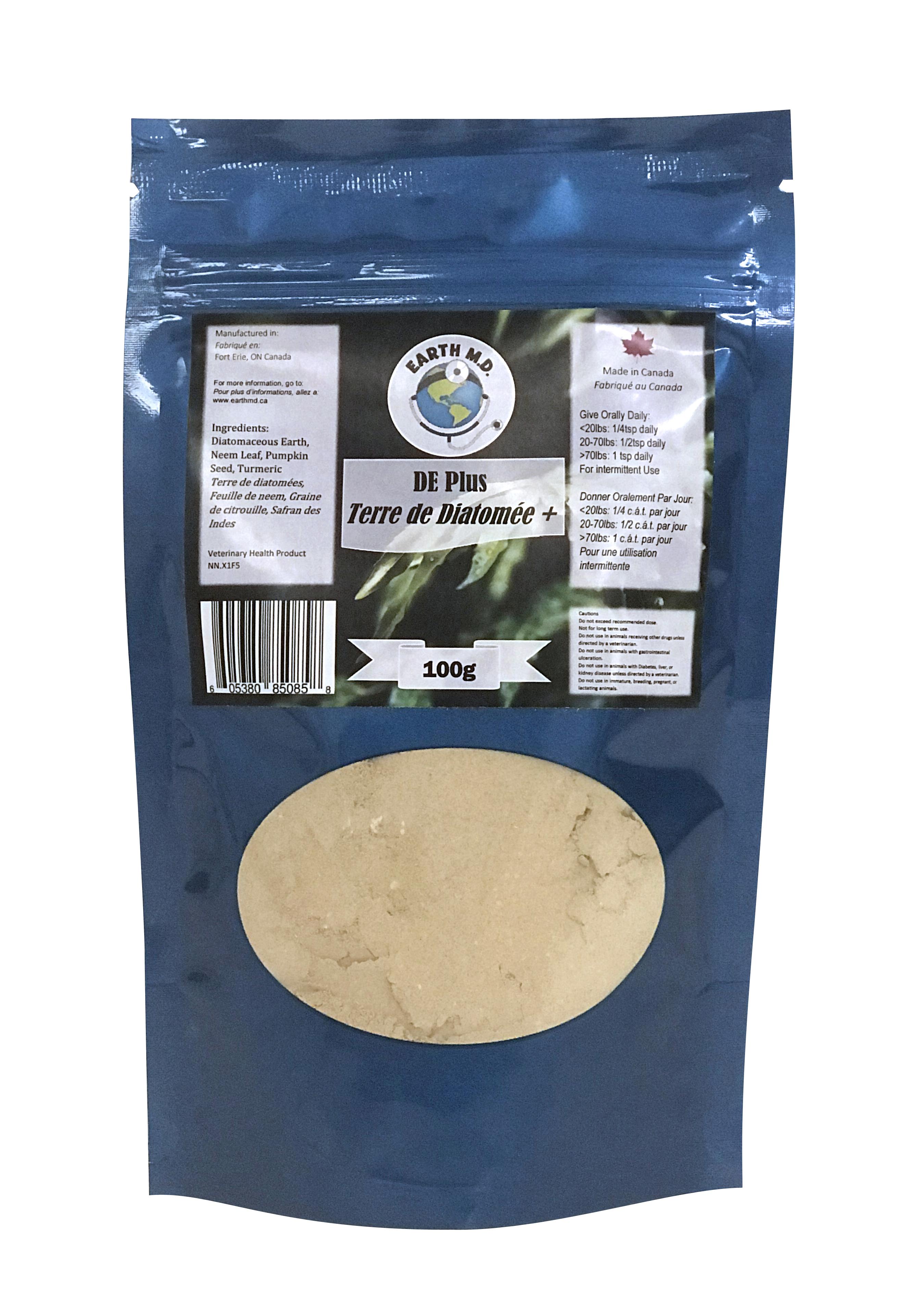 Earth M.D. DE Plus for Pets, 100-gram