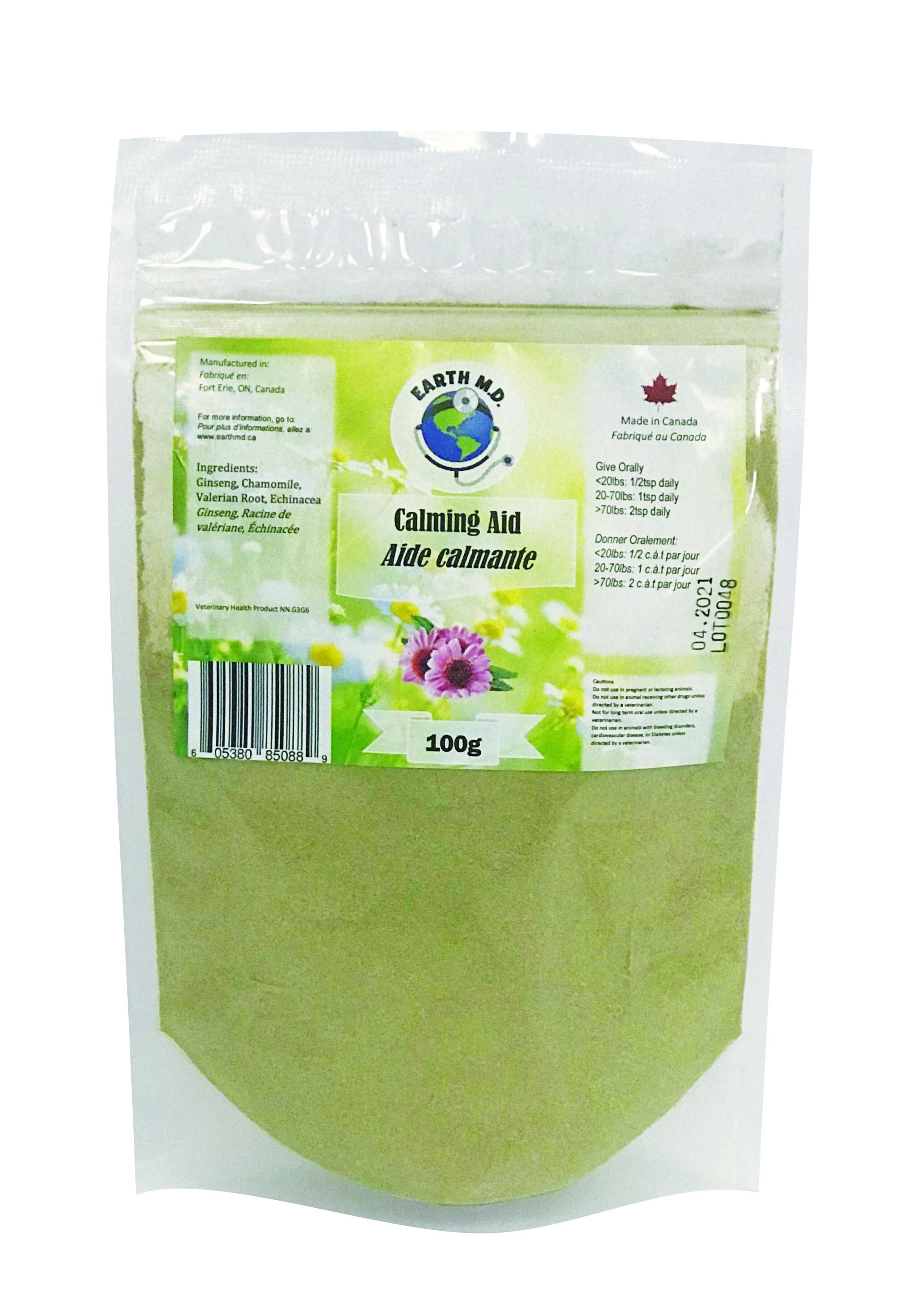 Earth M.D. Calming Aid Pet Supplement, 100-gram