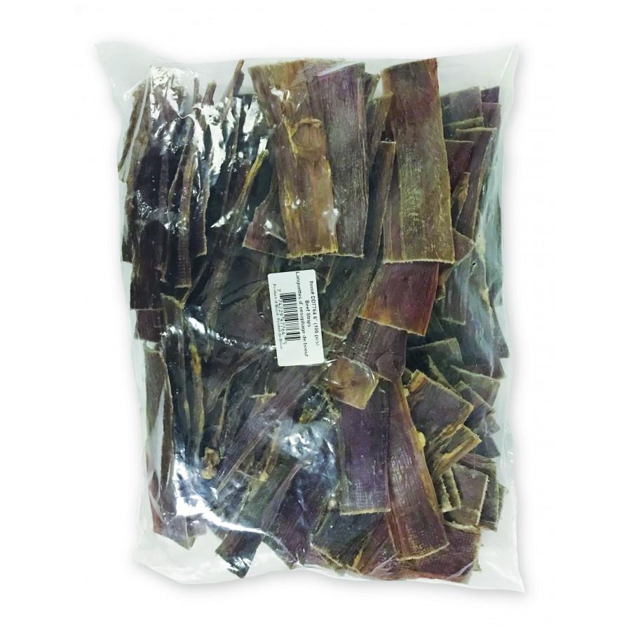 Bullsters Beef Strips Dog Treats, 6-in