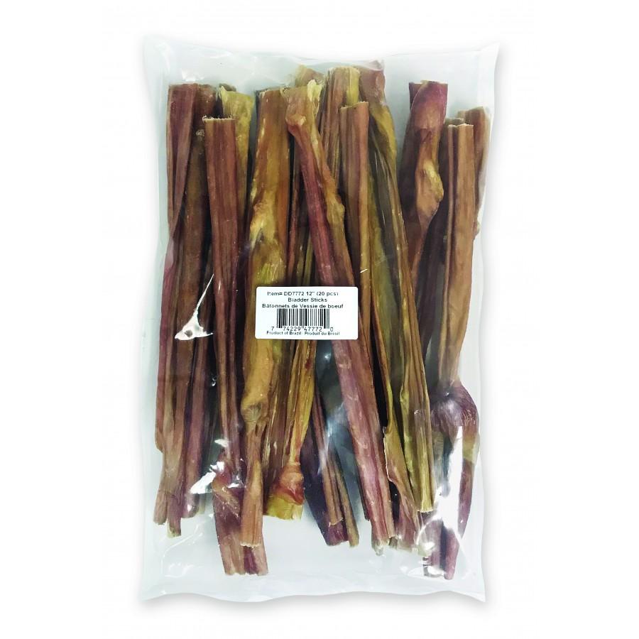Bullsters Bladder Stick Dog Treats, 12-in