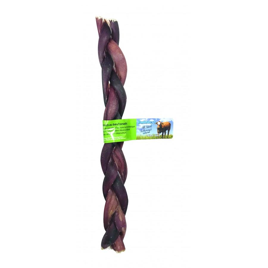 Bullsters Braided Bully Sticks Dog Treats, 12-in
