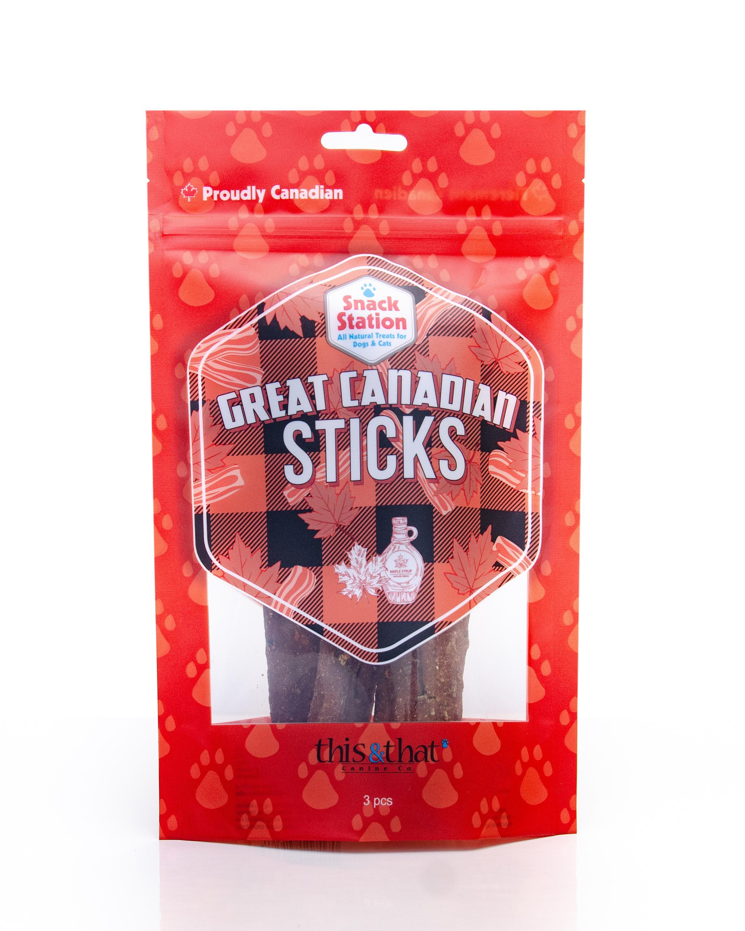 This & That Snack Station Great Canadian Sticks Dog Treats, 8-in, 1-pk
