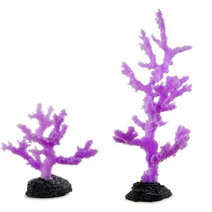 Sporn Aquatics Sinularia Coral Aquarium Decoration, Purple, Small
