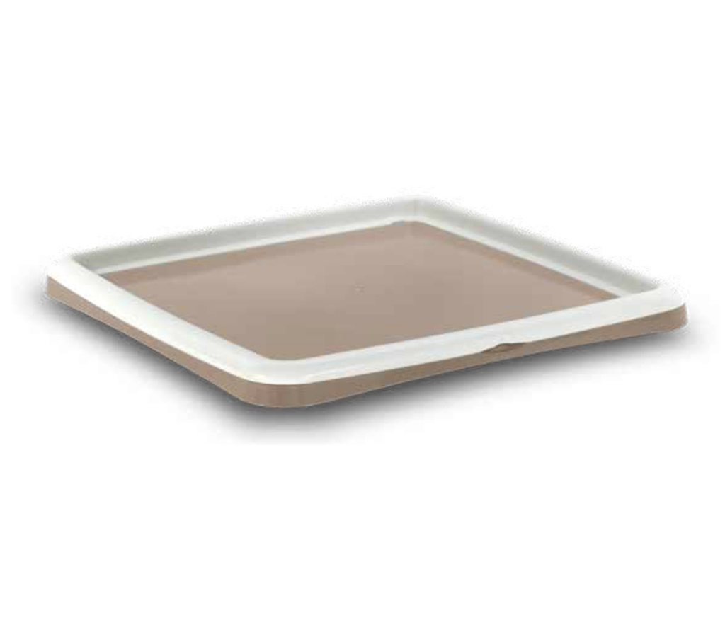 Bergamo Tray For Puppy Pads, 22-in X 22-in, Mocaccino