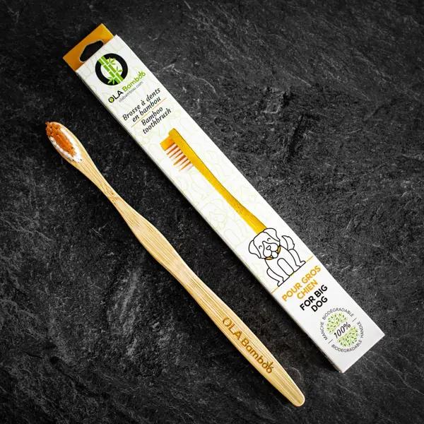 OLA Bamboo Toothbrush for Large Dogs 