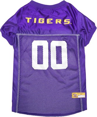Pets First Louisiana State Tigers Mesh Dog Jersey, XX-Large