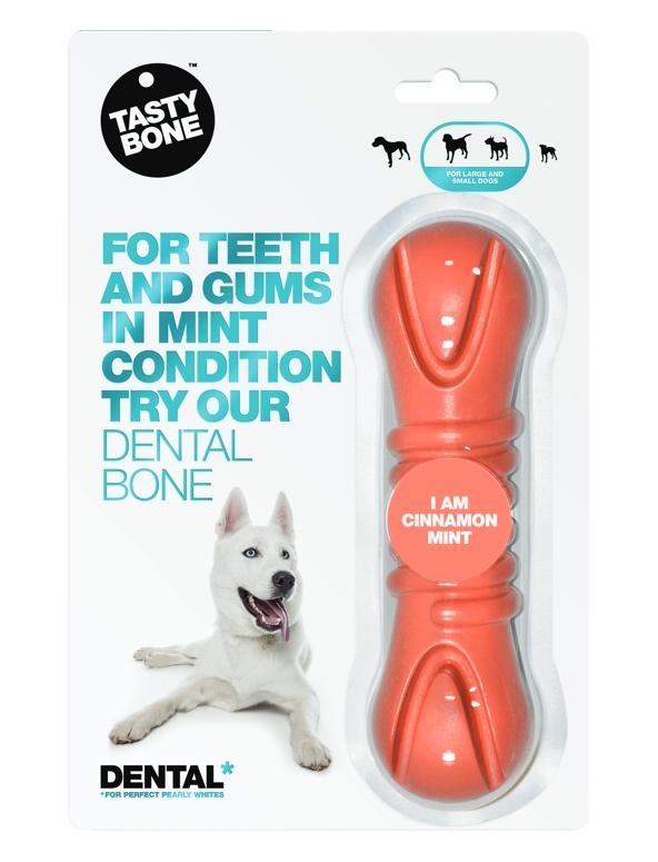 Tasty Bone Dental Bone Cinnamon Mint Dog Toy