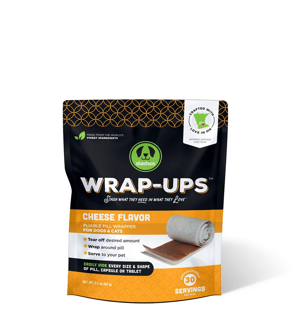 Stashios Wrap-Ups Cheese Flavored Dog & Cat Treats