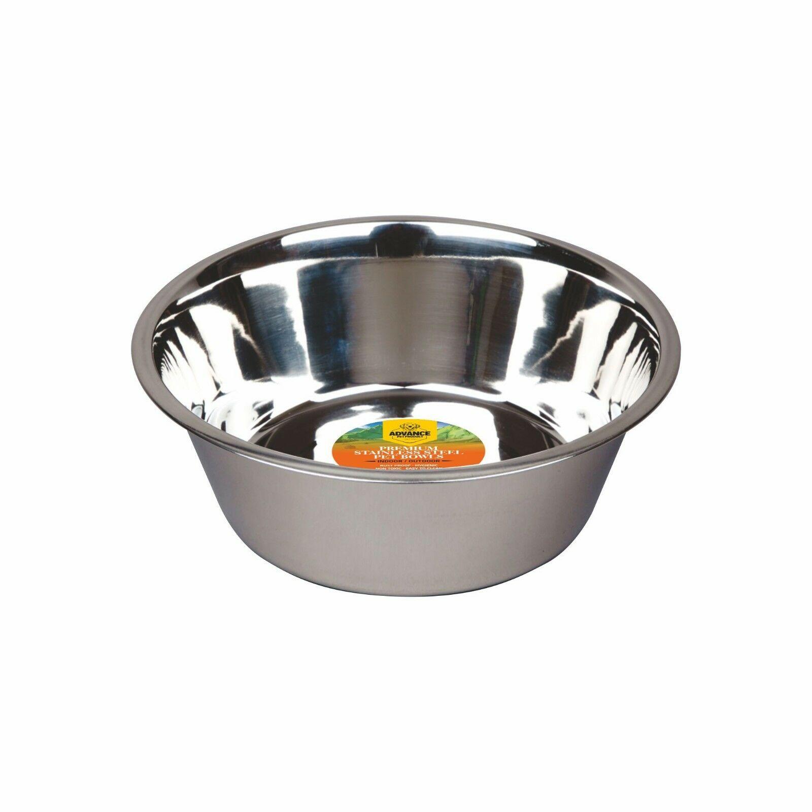 Advance Pet Products Stainless Steel Pet Bowl, 3-qt
