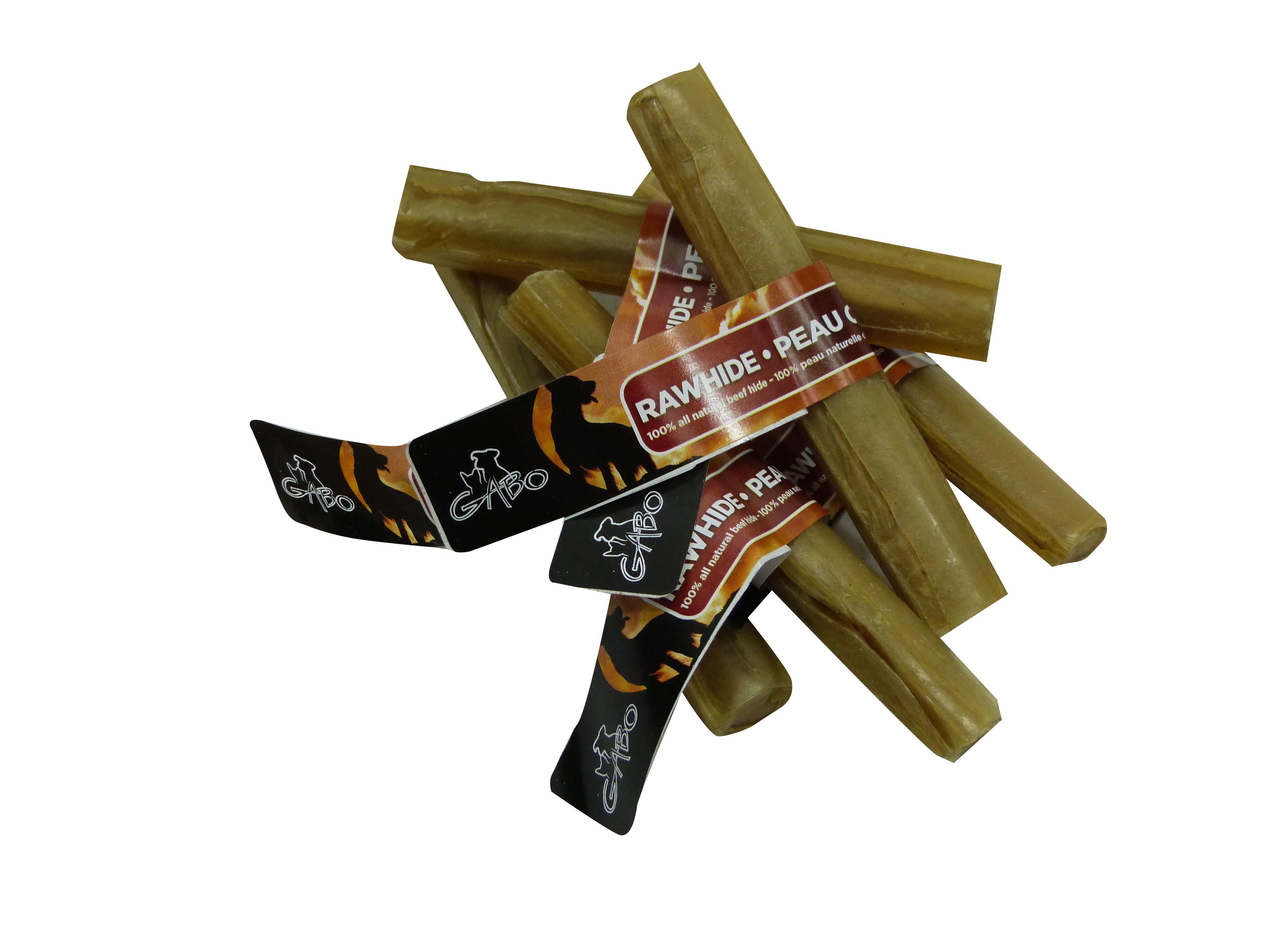 Gabo Pressed Rawhide Roll Dog Treats, 5-in