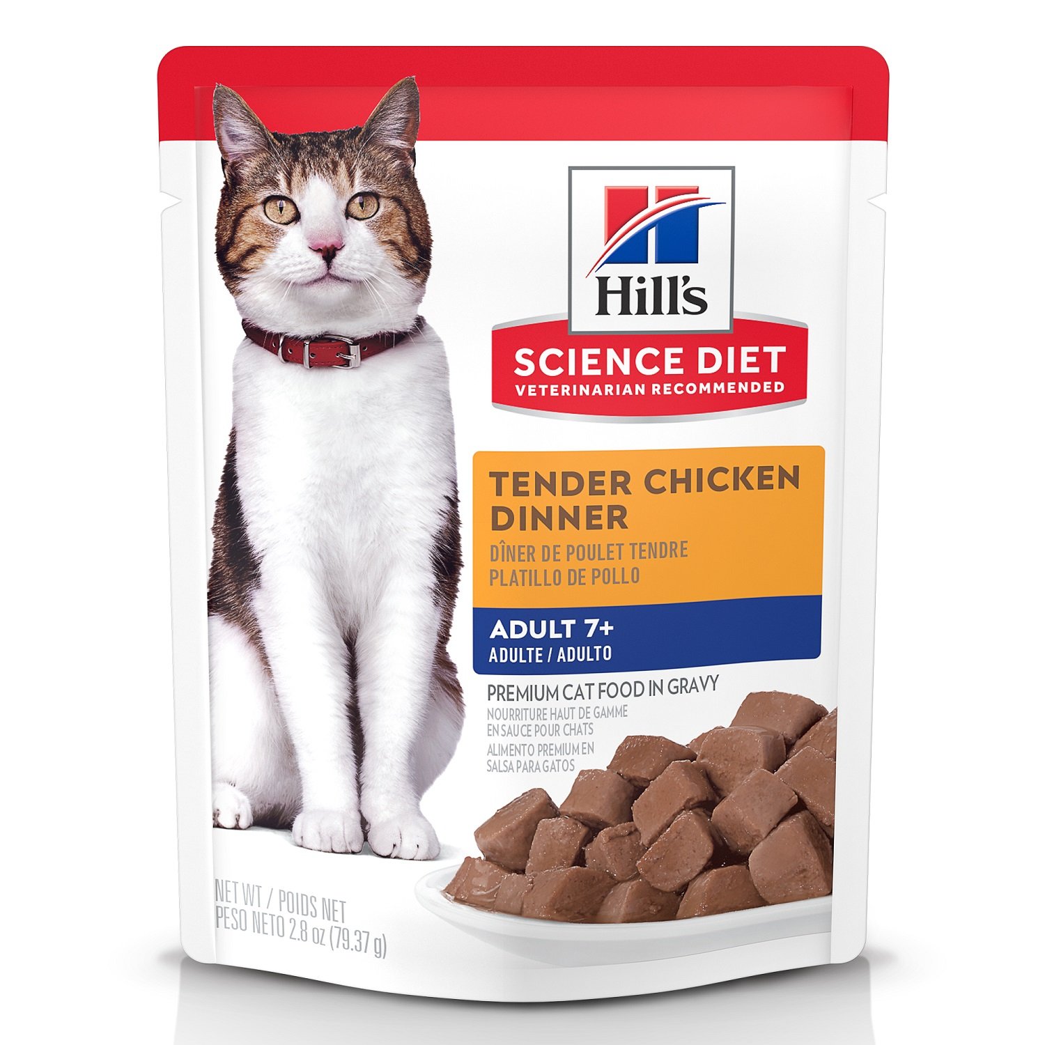 Hill's Science Diet Senior 7+ Wet Cat Food, Chicken, 2.8-oz