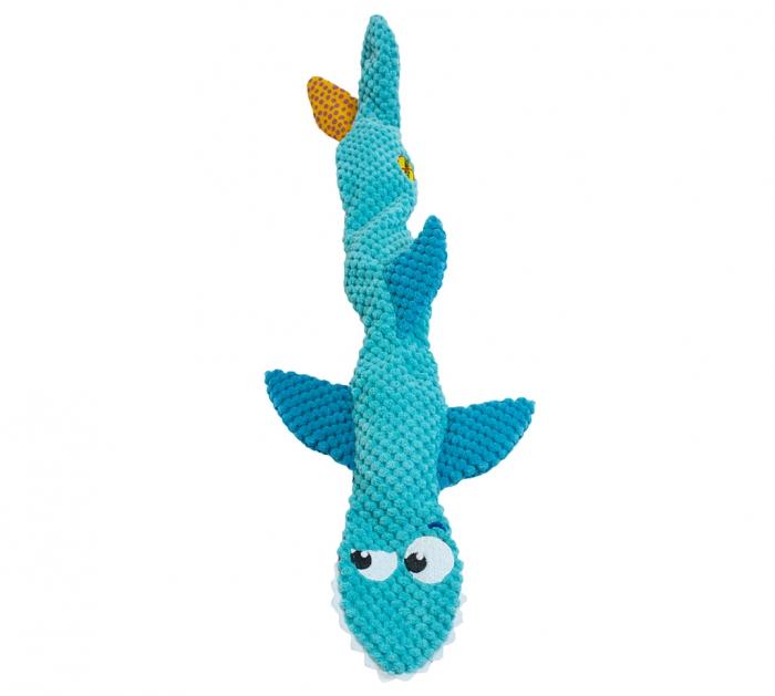 Outward Hound Stuffing Free Floppy Shark Dog Toy