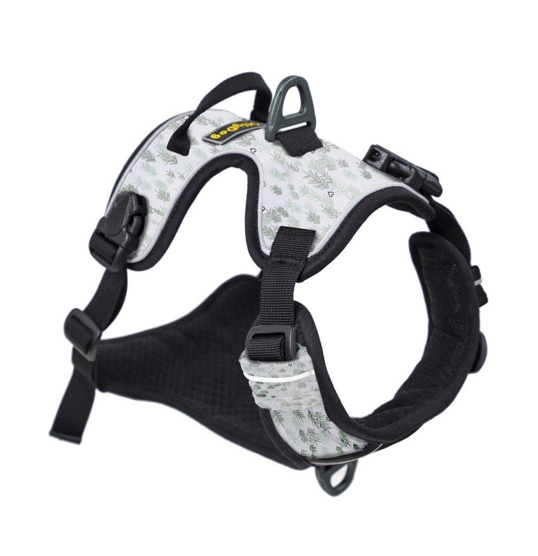 OllyDog Alpine Reflective Dog Harness, Tree Hugger Print