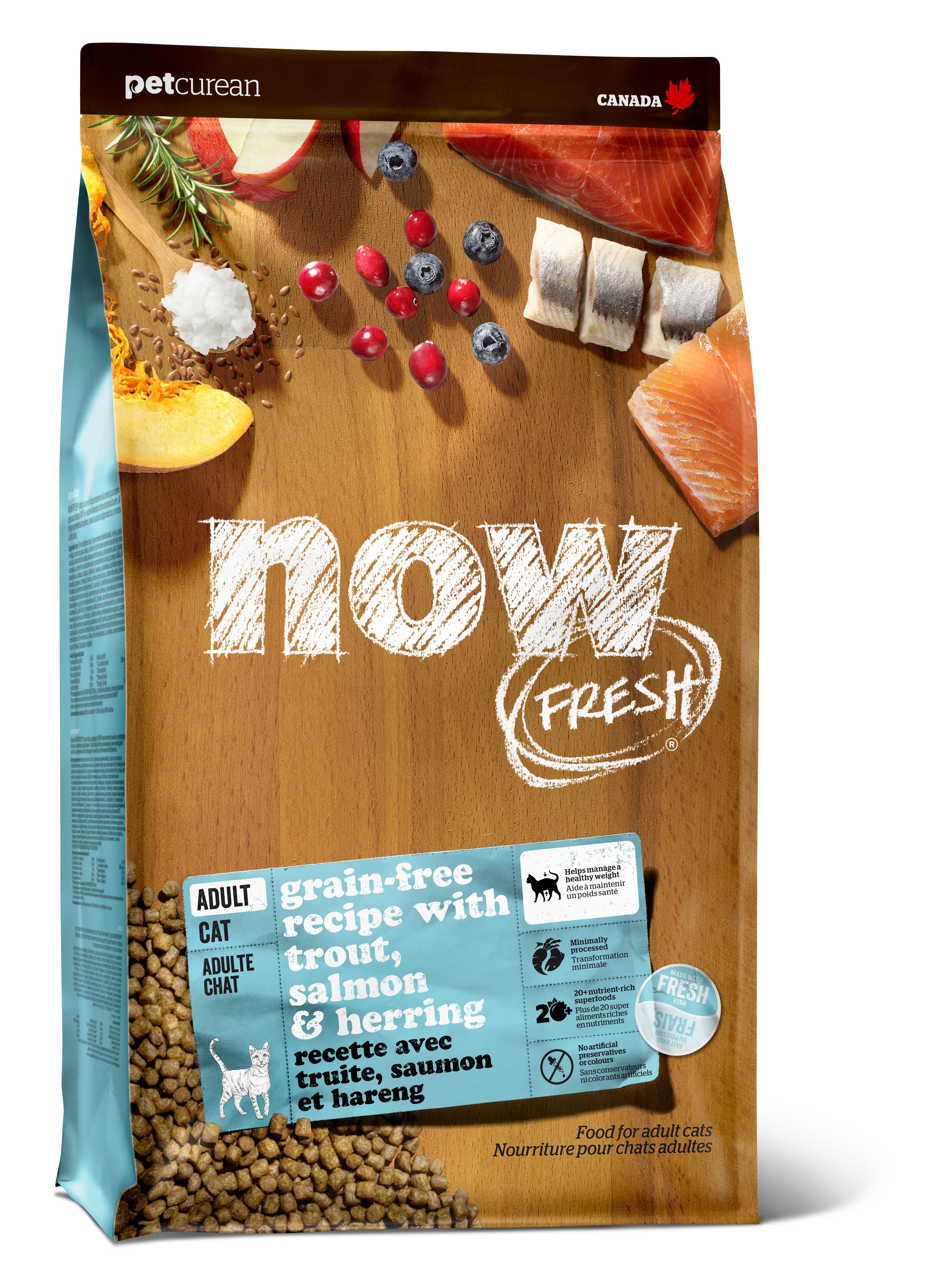 NOW FRESH Fish Adult Recipe Grain Free Dry Cat Food 8 lb