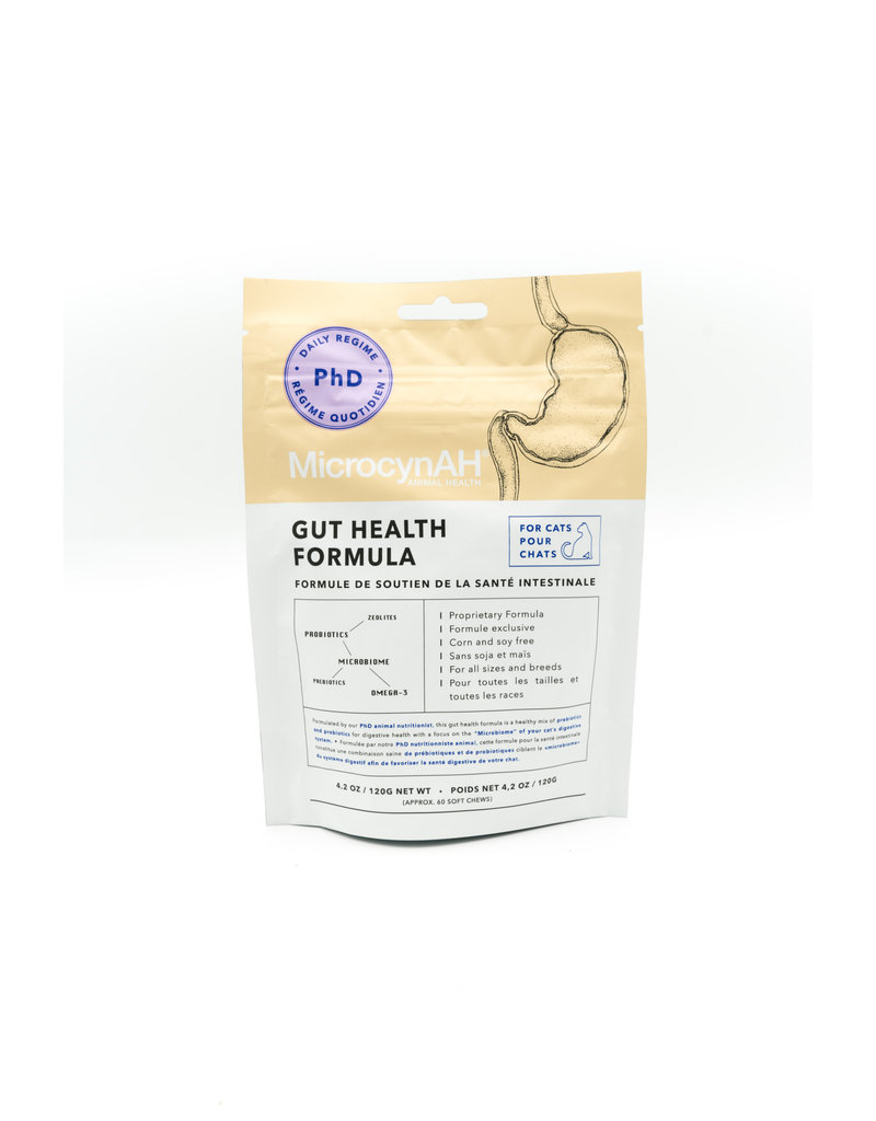 MicrocynAH PhD Daily Regime Gut Health Cat Treats, 120-g