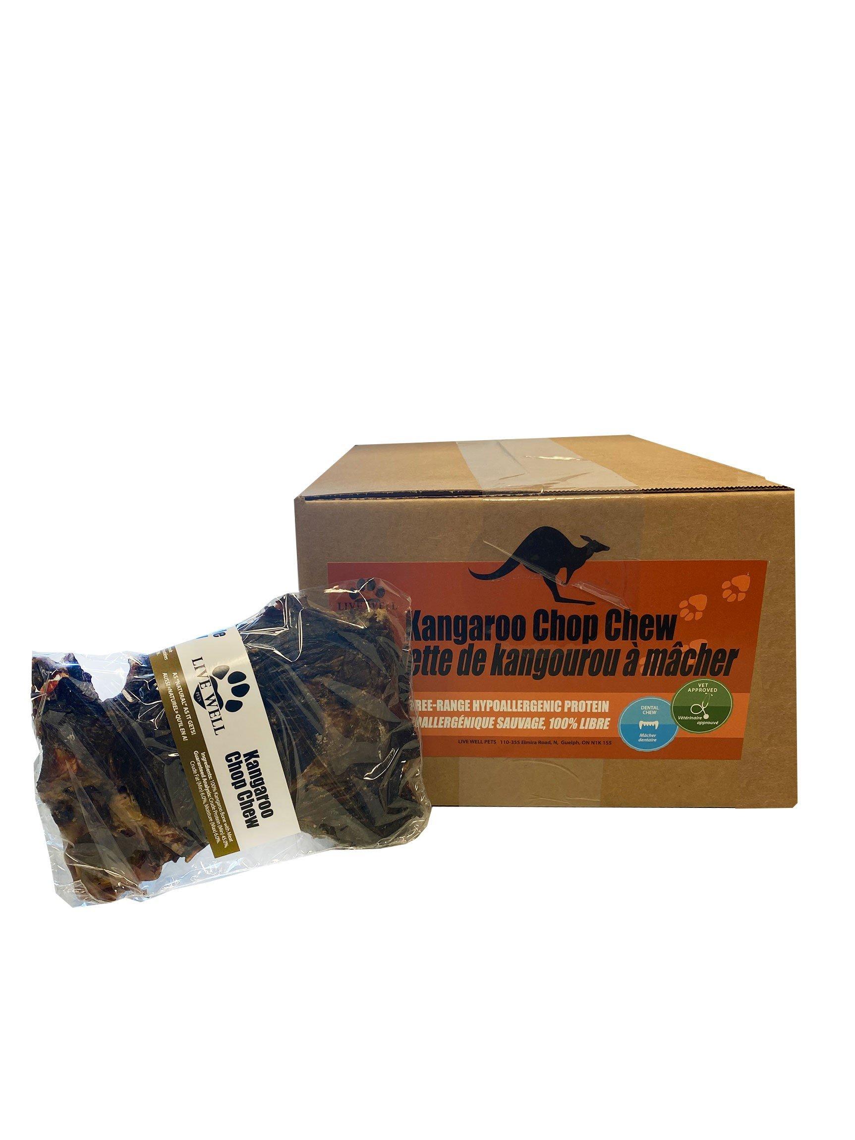 Live Well Pets Kangaroo Chop Chew Dog Treats, 1-count