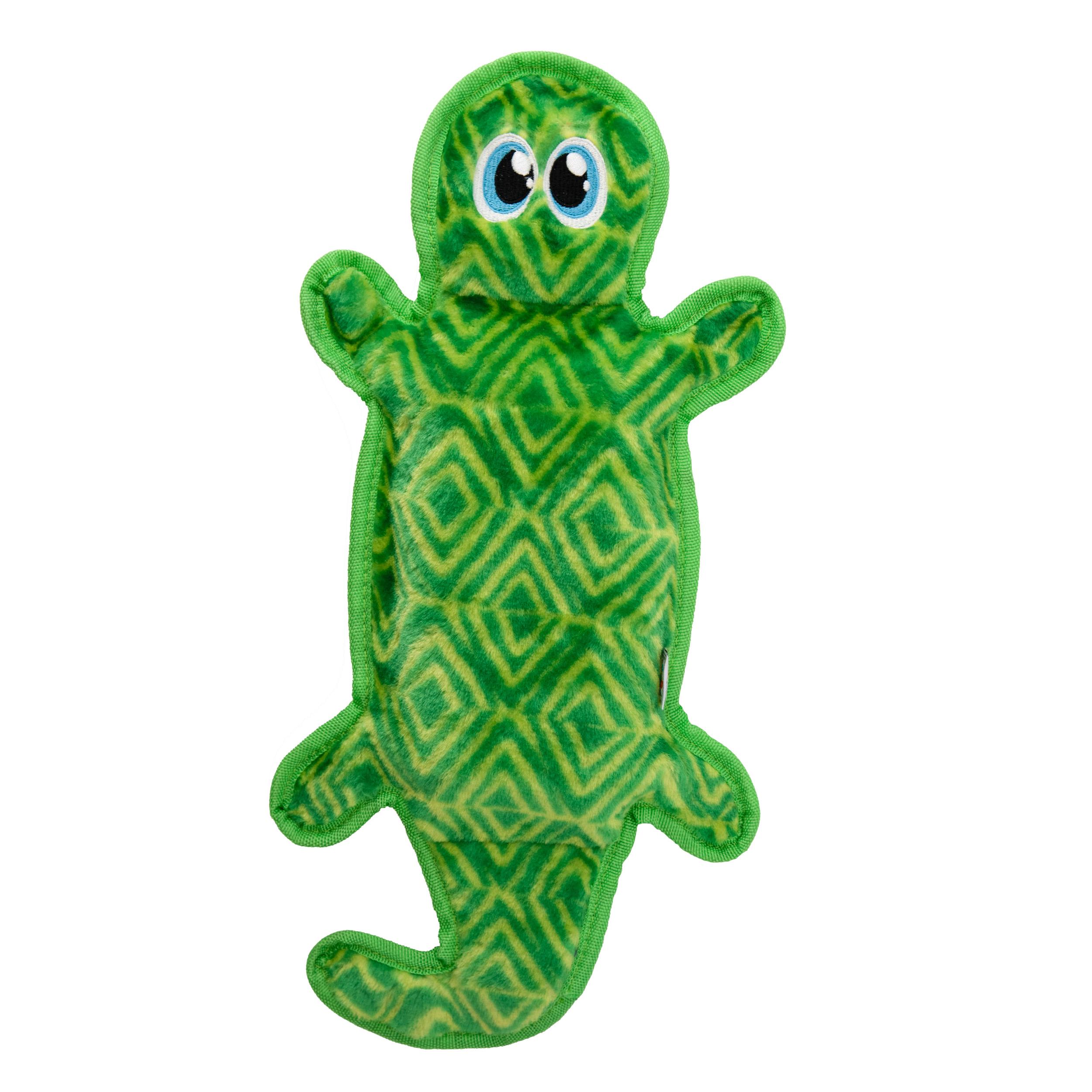 Outward Hound Invincibles Gecko Dog Toy, Green