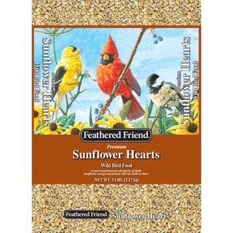 Feathered Friend Sunflower Hearts Wild Bird Food, 5-lb