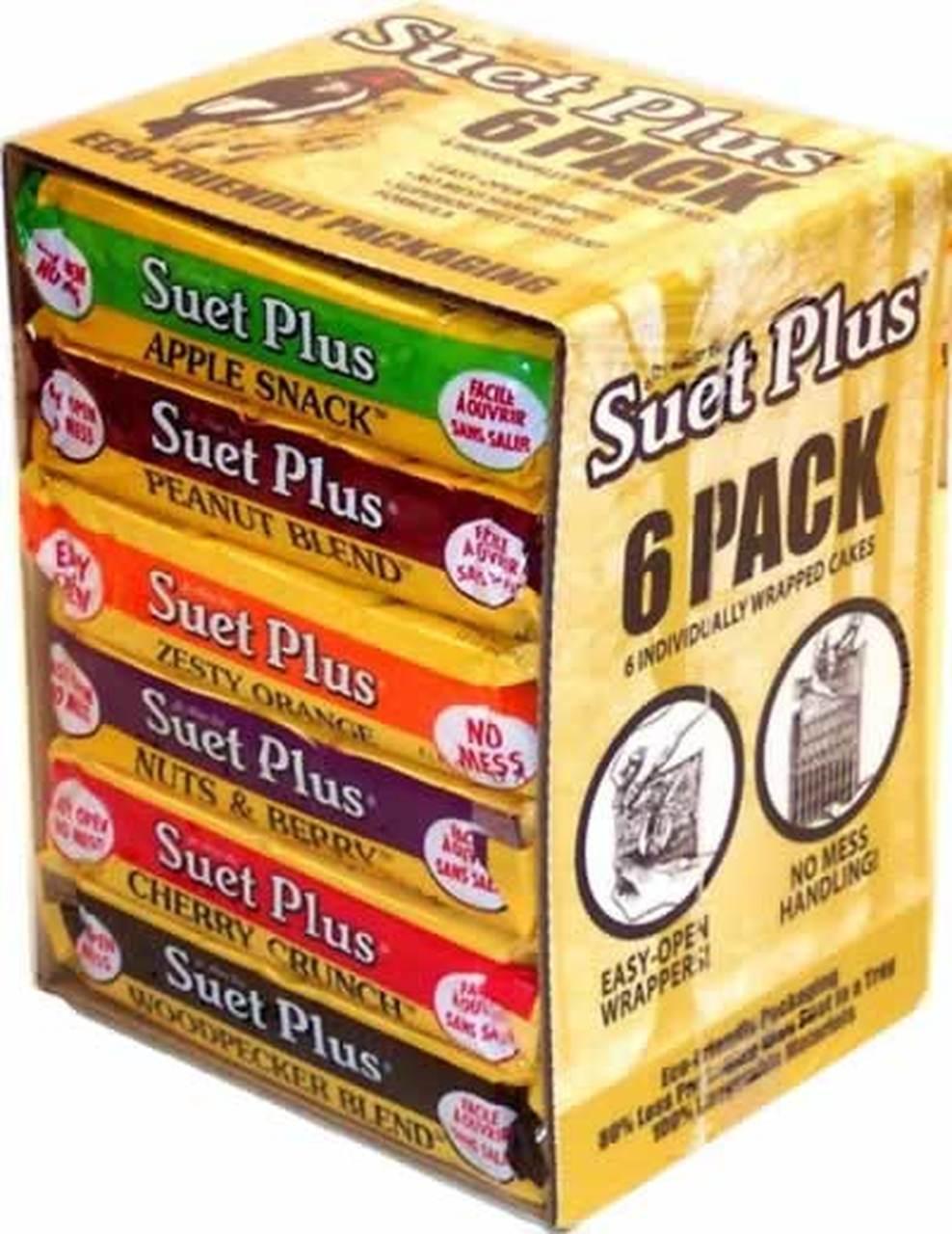 Wildlife Sciences Suet Plus Variety Wild Bird Food, 6-pk