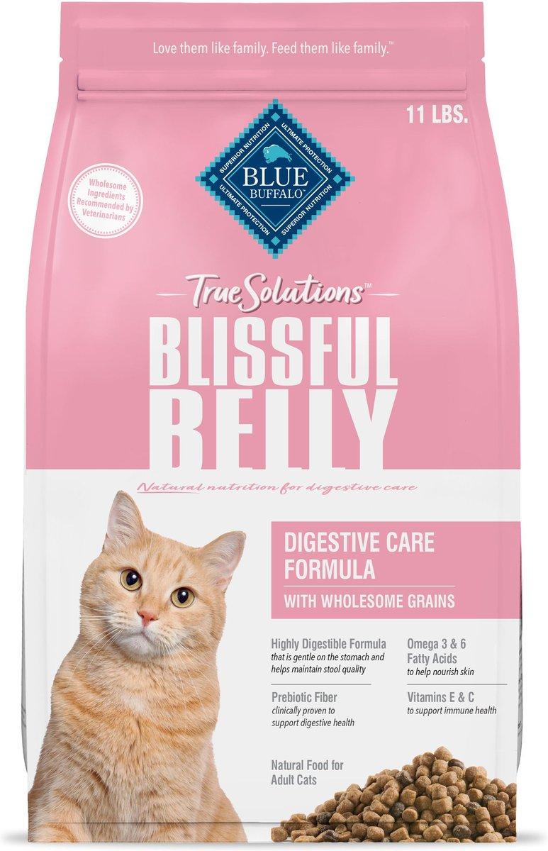 Blue Buffalo BLUE True Solutions Blissful Belly Dry Cat Food, 11-lb