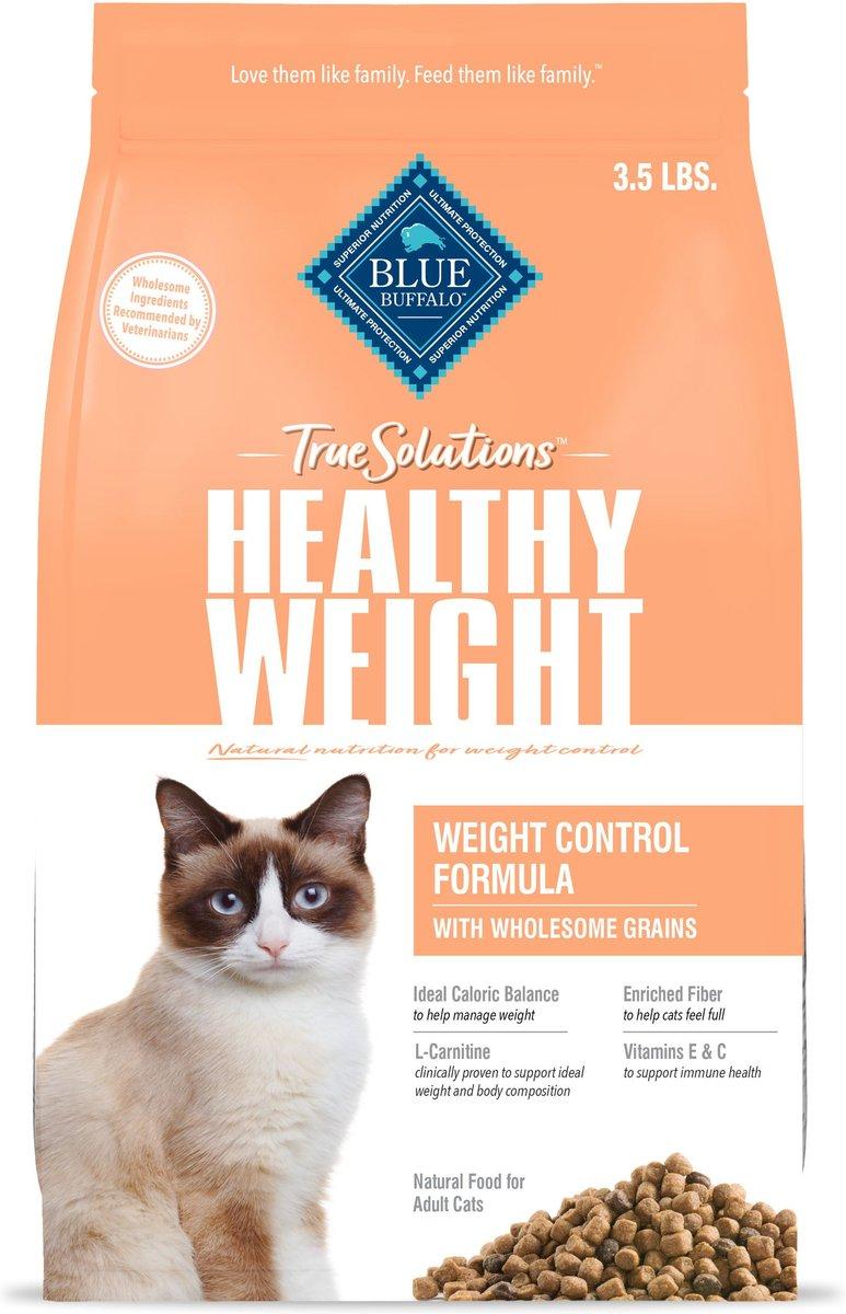 Blue Buffalo BLUE True Solutions Healthy Weight Dry Cat Food, 3.5-lb