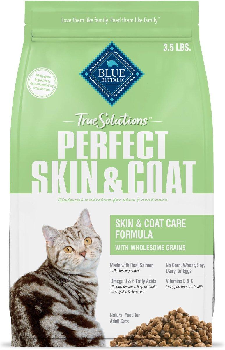 Blue Buffalo BLUE True Solutions Perfect Skin & Coat Dry Cat Food, 3.5-lb
