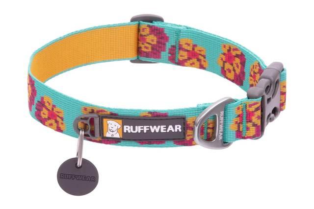 Ruffwear Flat Out Dog Collar, Spring Burst, 14-20-in (**)
