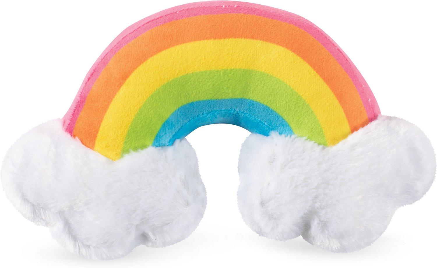 Pet Shop by Fringe Studio Rainbow with Clouds Plush Dog Toy