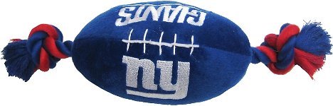 Pets First New York Giants Football Dog Toy, 14-inch