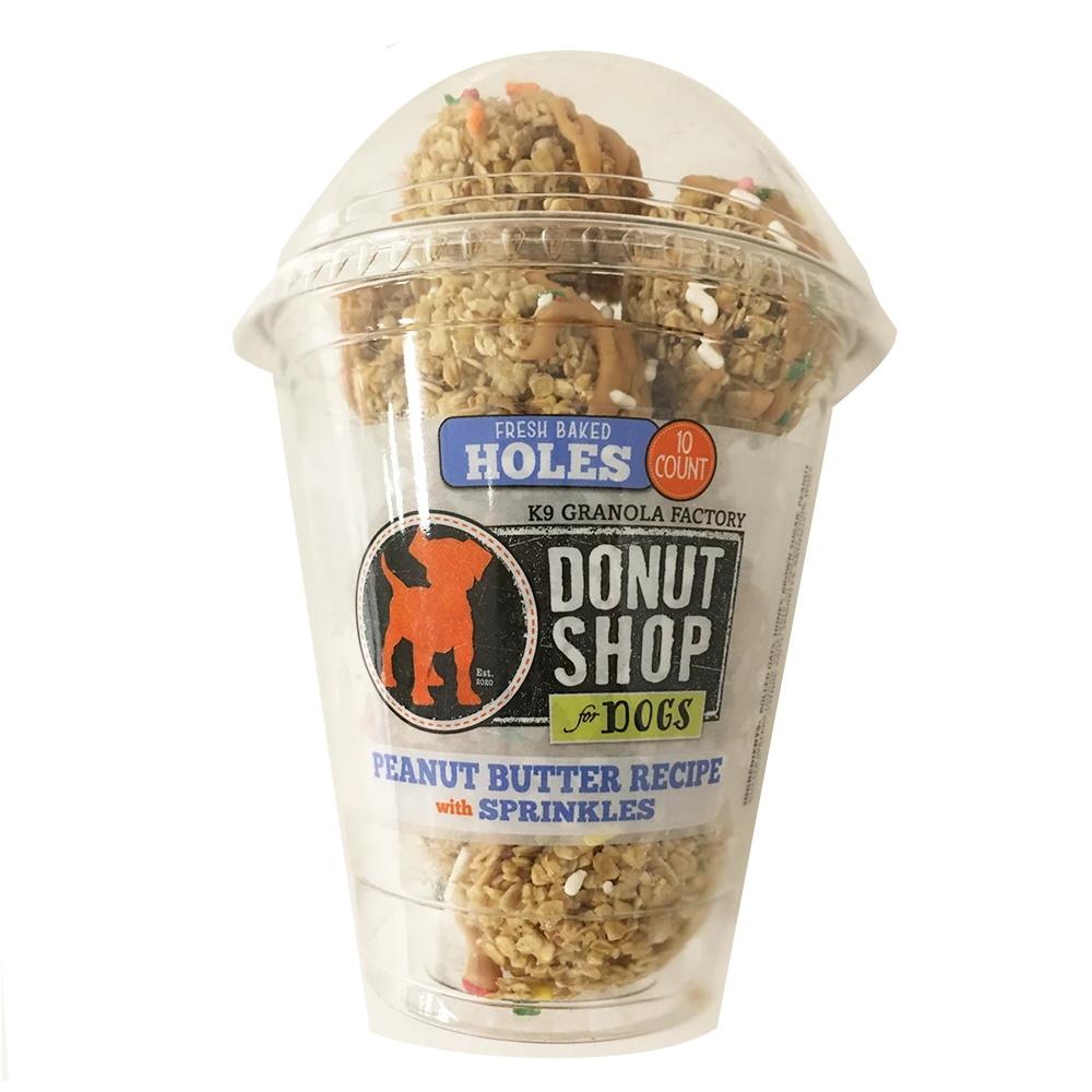 K9 Granola Factory Donut Holes Peanut Butter with Sprinkles Dog Treats, 10-count