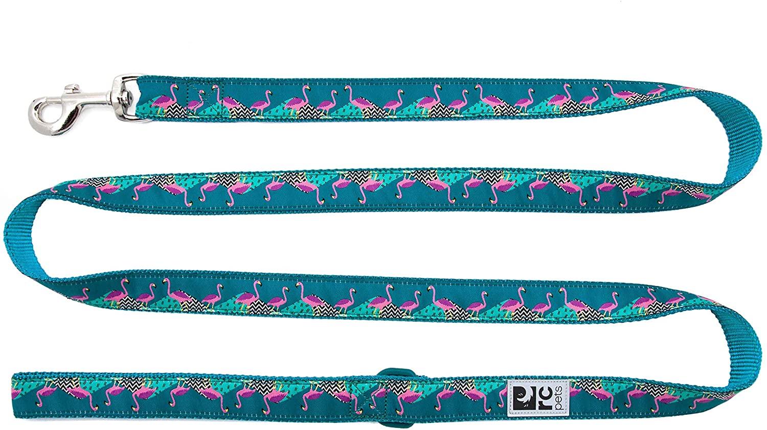RC Pets Laisse pour chien, Flamant rose, 3/4-po x 6-pi