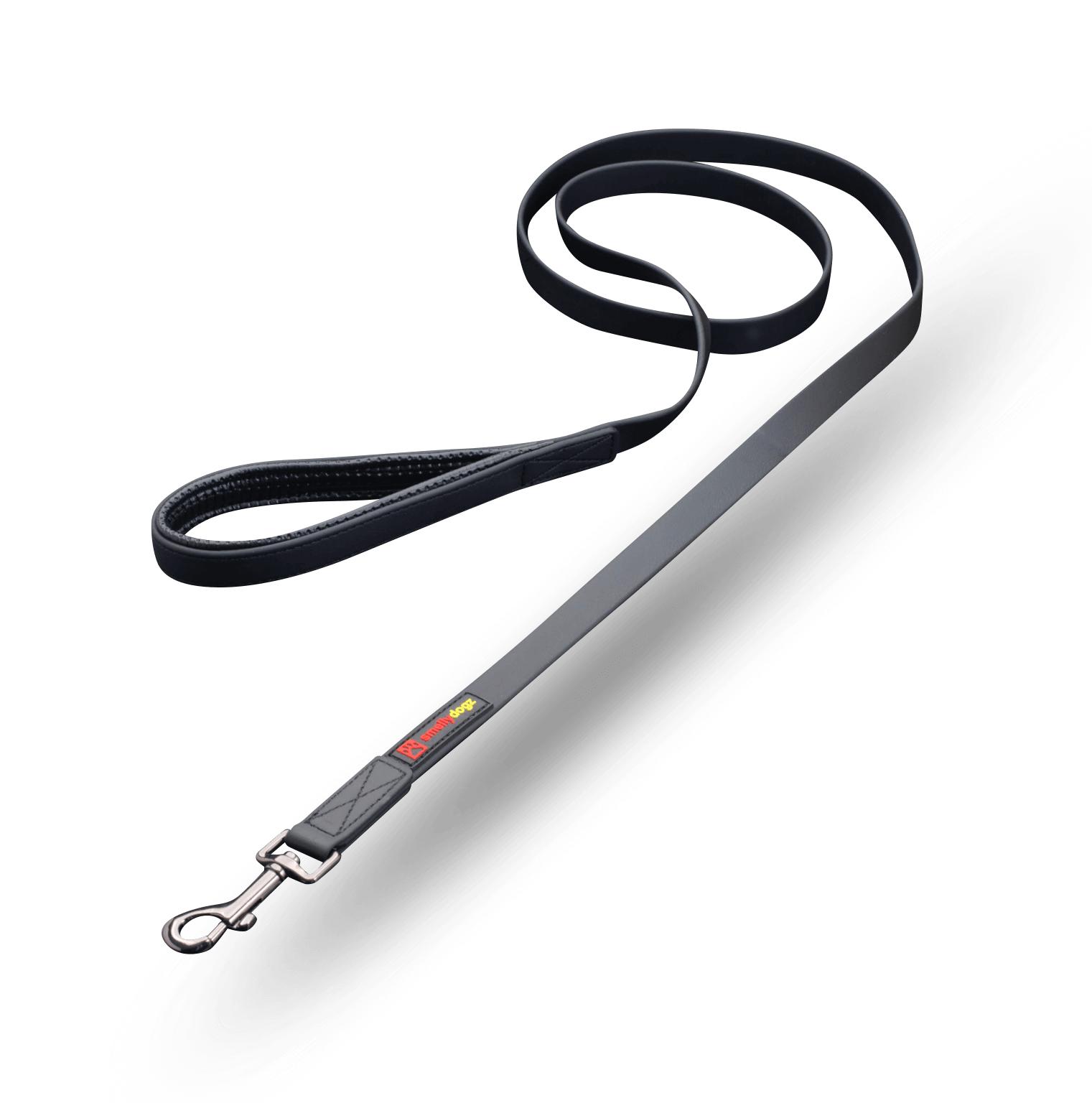 smellydogz Comfort Dog Leash, Black, 5/8-in x 6-ft