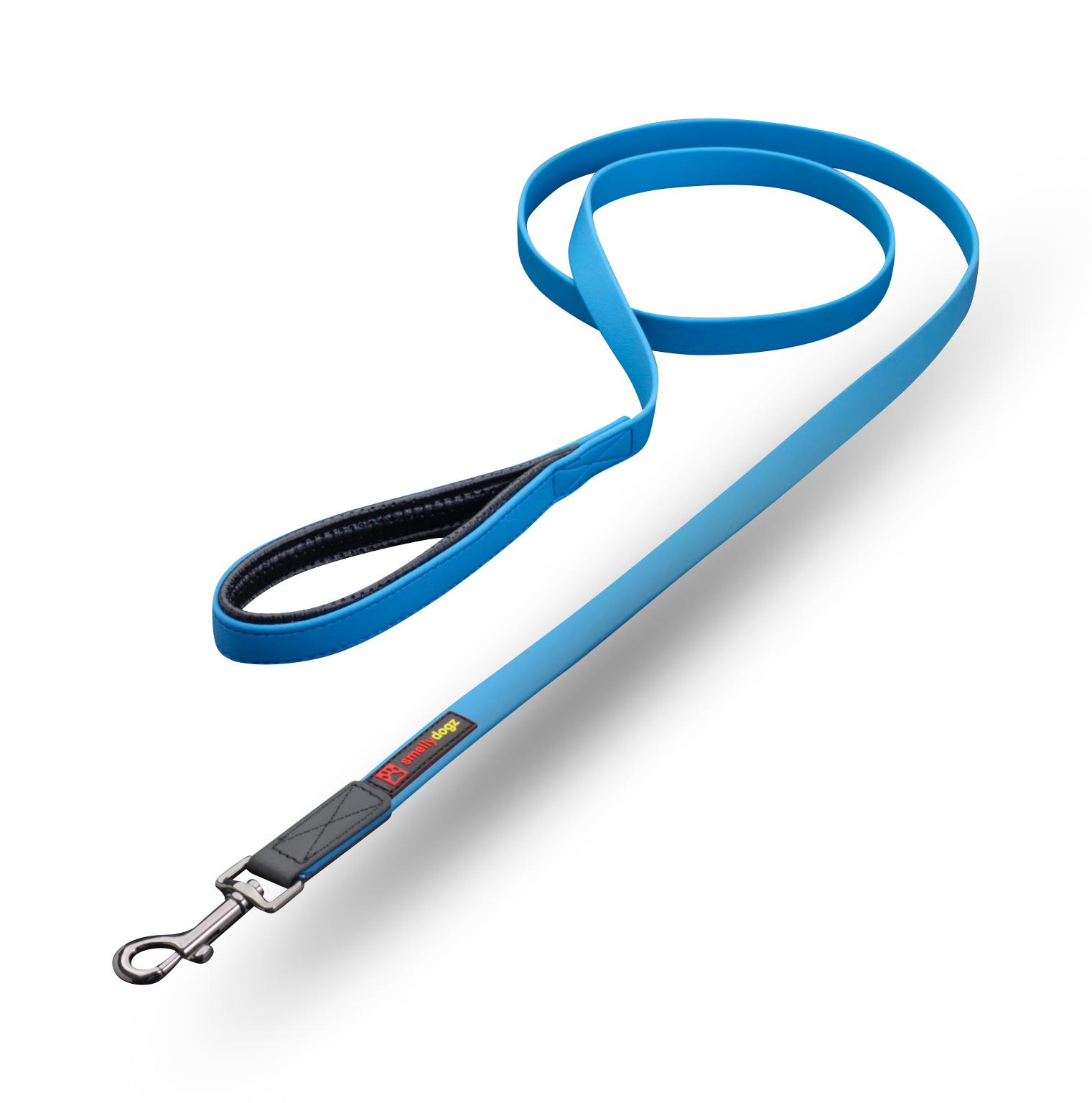 smellydogz Comfort Dog Leash, Blue, 5/8-in x 6-ft