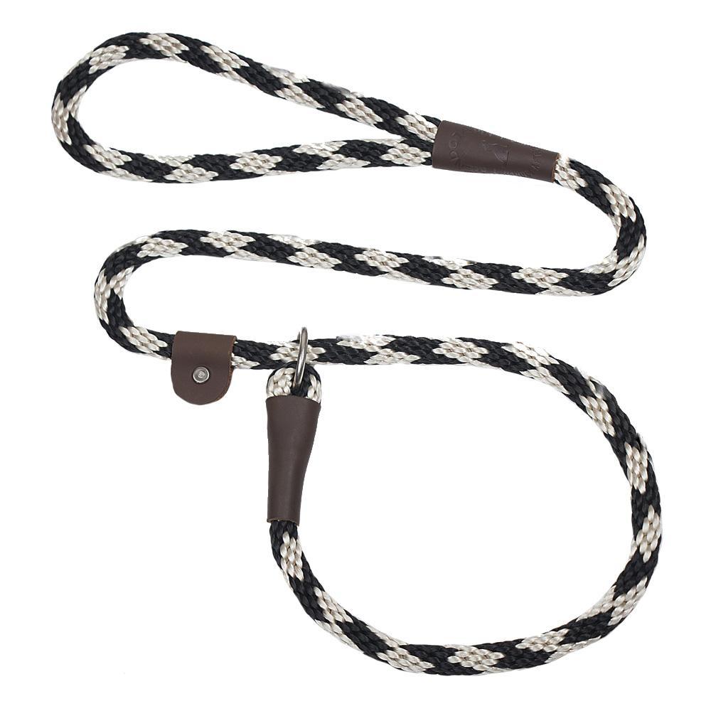 Mendota Pet Large Slip Checkered Dog Leash, Diamond Sandstone, 1/2-in x 4-ft