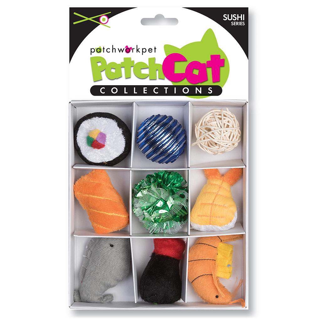 Patchwork Pet PatchCat Collections Sushi Box Cat Toy