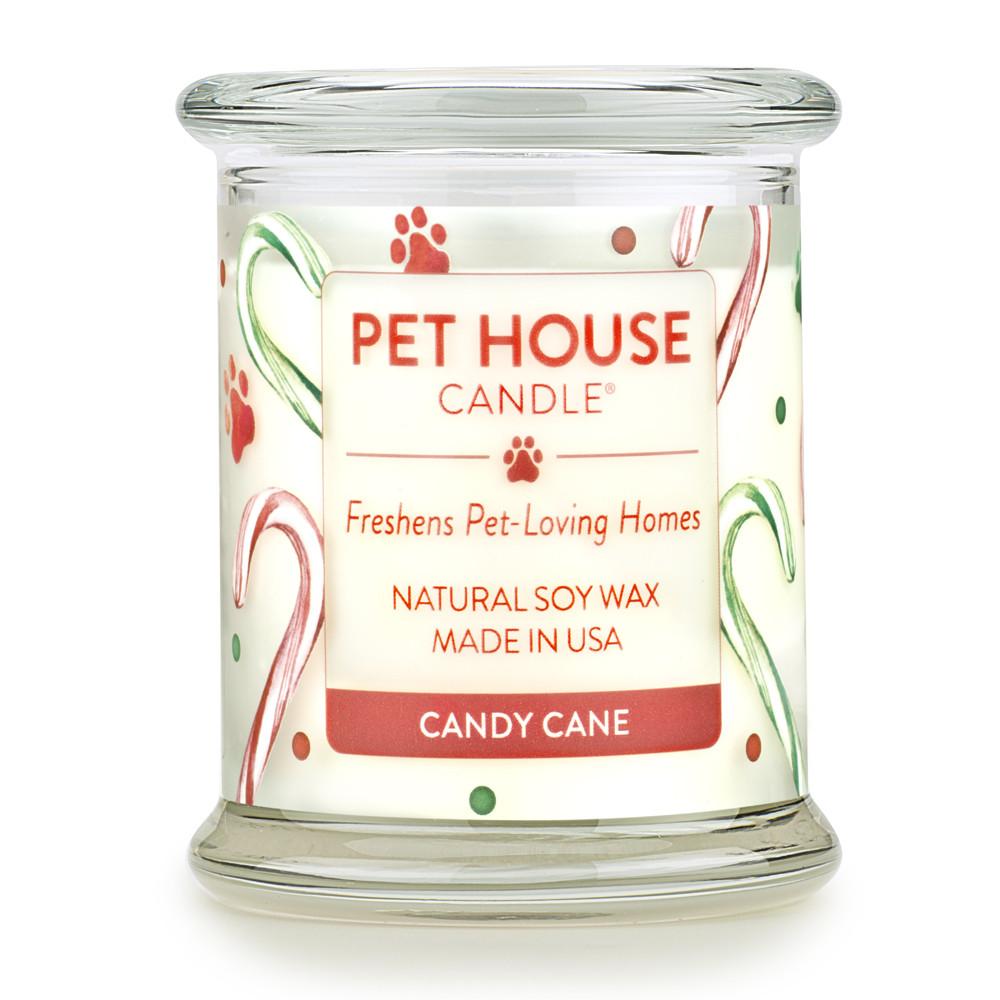 Pet House Winter Candle, Candy Cane, 9-oz (Size: 9-oz)