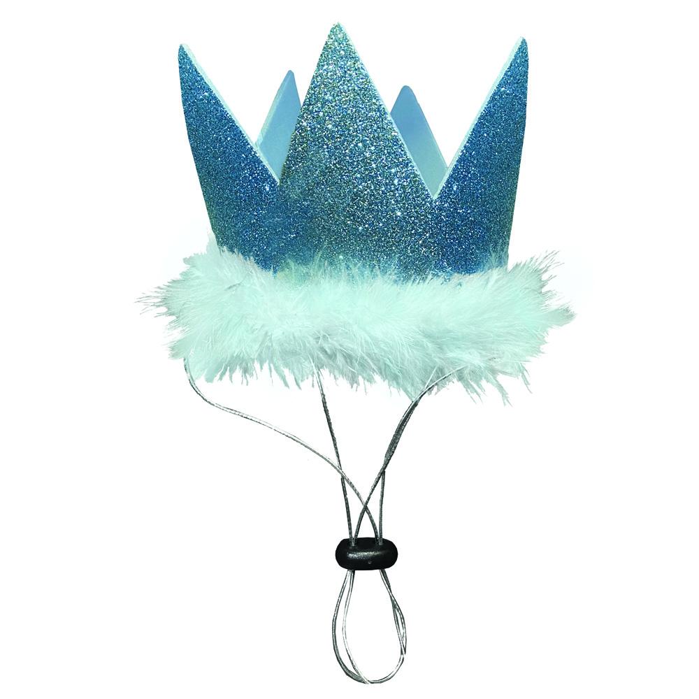 Huxley & Kent Party Crown for Pets, Blue, Large