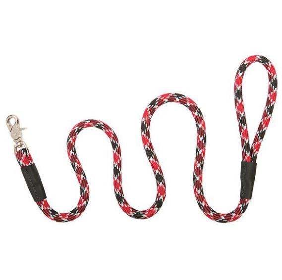 Terrain D.O.G. Rope Dog Leash, Black/Red, 1/2-in x 6-ft
