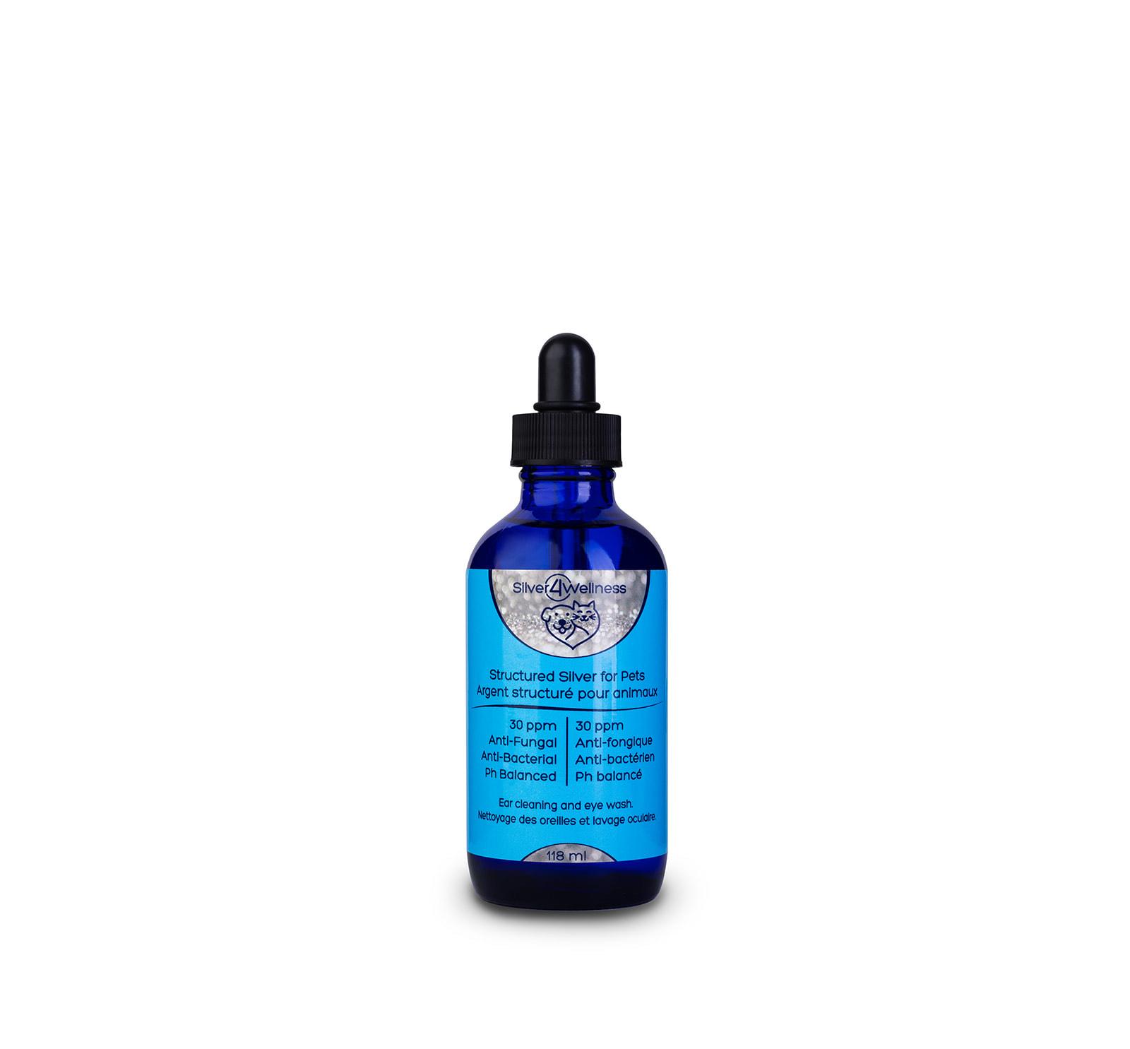 Silver4Wellness Structured Silver Solution with Glass Dropper for Pets