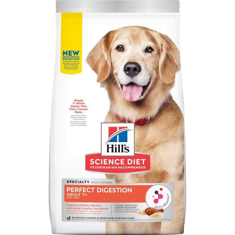 Hill s Science Diet Senior Adult 7 Perfect Digestion Chicken Dry Dog Food 22 lb Premier Pet Supply