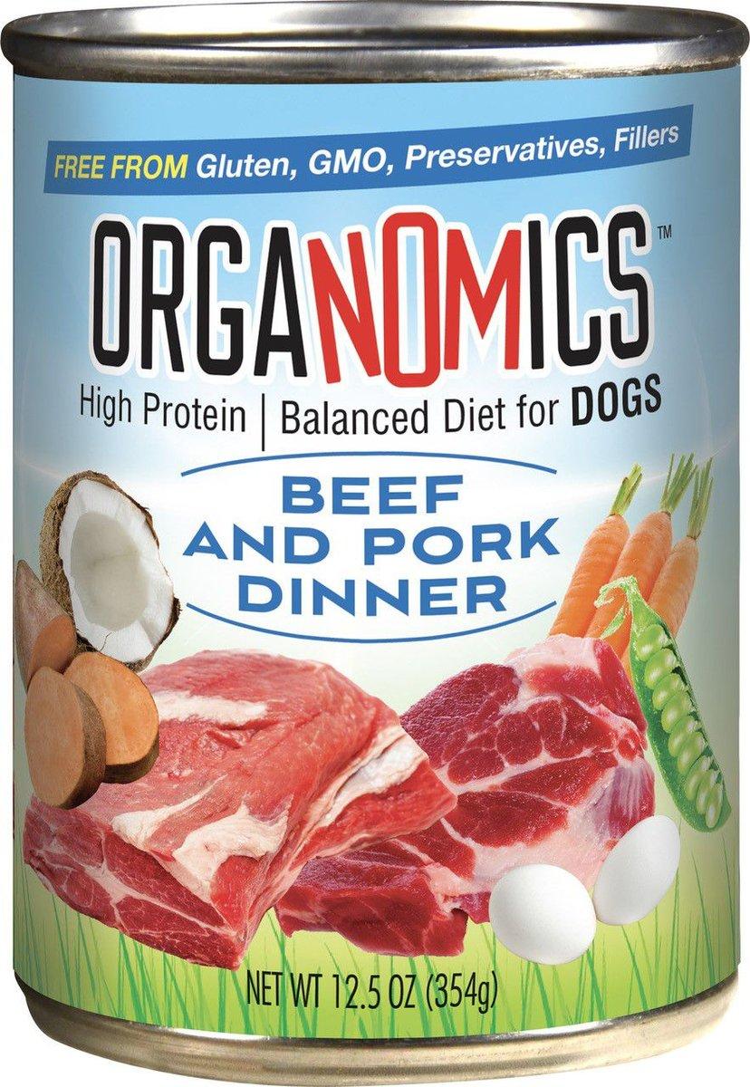 Organomics Beef & Pork Dinner Pate Wet Dog Food Can