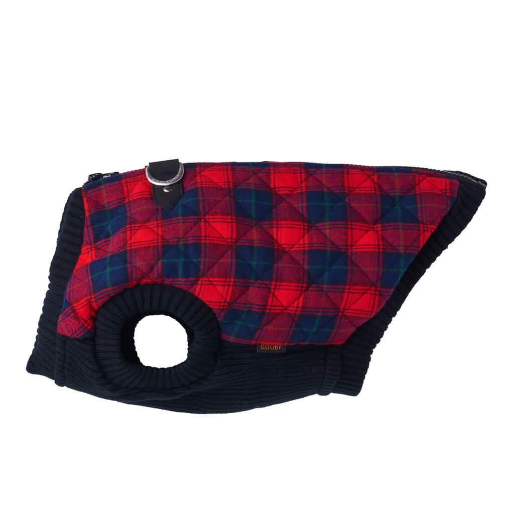 Gooby Fashion Dog Vest, Red Check, Medium