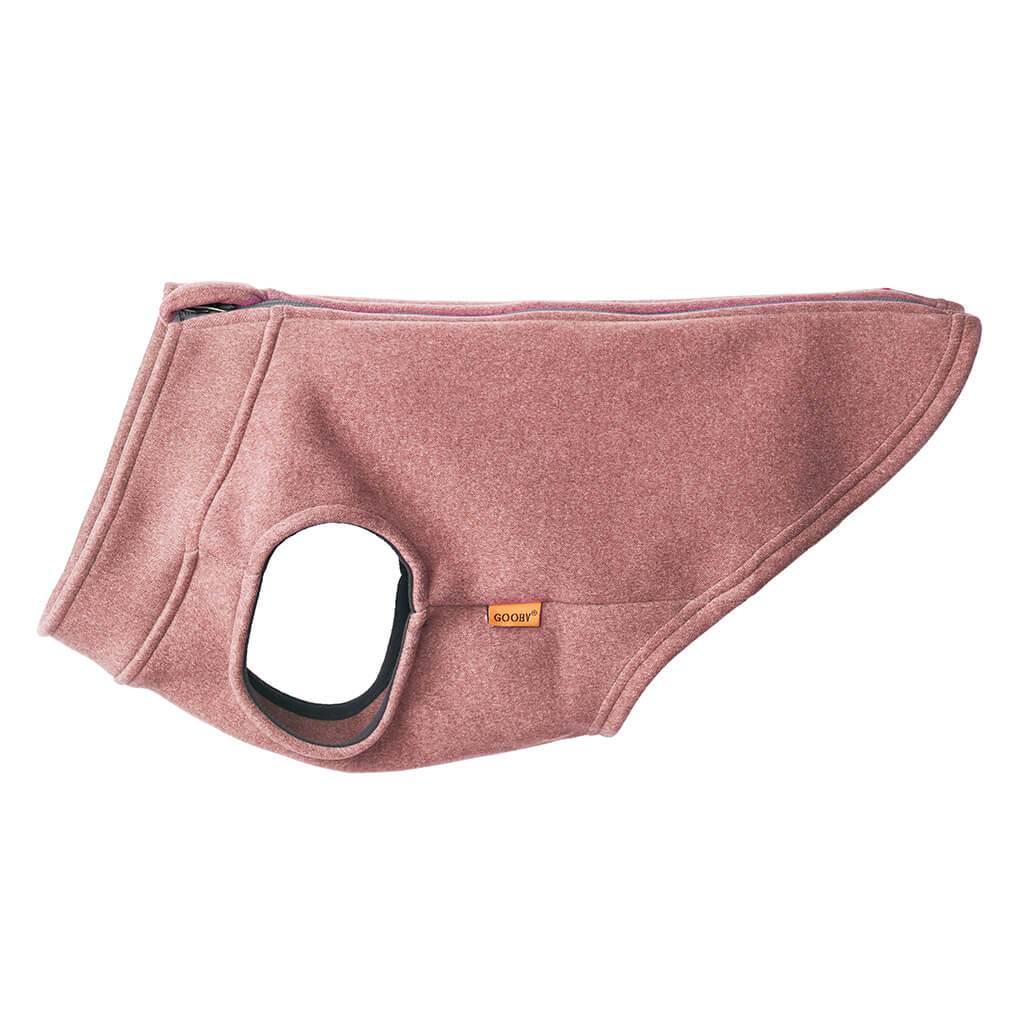 Gooby Zip Up Microfiber Fleece Dog Vest, Pink, X-Large
