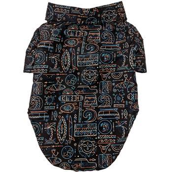 Doggie Design Hawaiian Camp Dog Shirt, Hang Ten, Medium