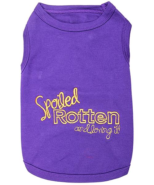 Parisian Pet Spoiled Rotten Dog T-Shirt, Medium